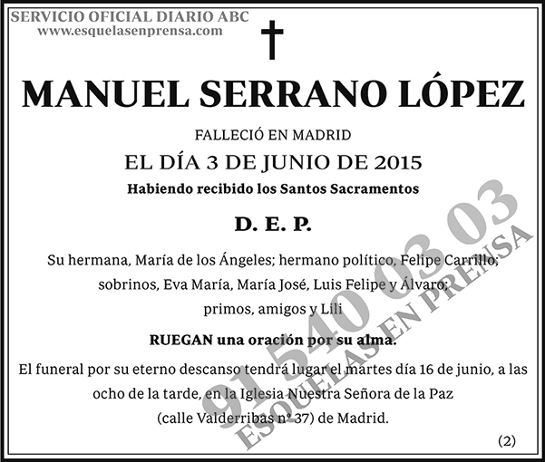 Manuel Serrano López